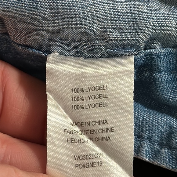 RVCA Lowlanded Chambray Casual Trousers 27 NWT - Picture 10 of 12